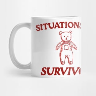 Situationship Survivor Shirt,  Y2K Iconic Funny It Girl Meme Mug